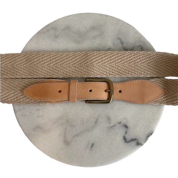 APC Natural color Leather & woven belt Size 34 - Picture 6 of 7